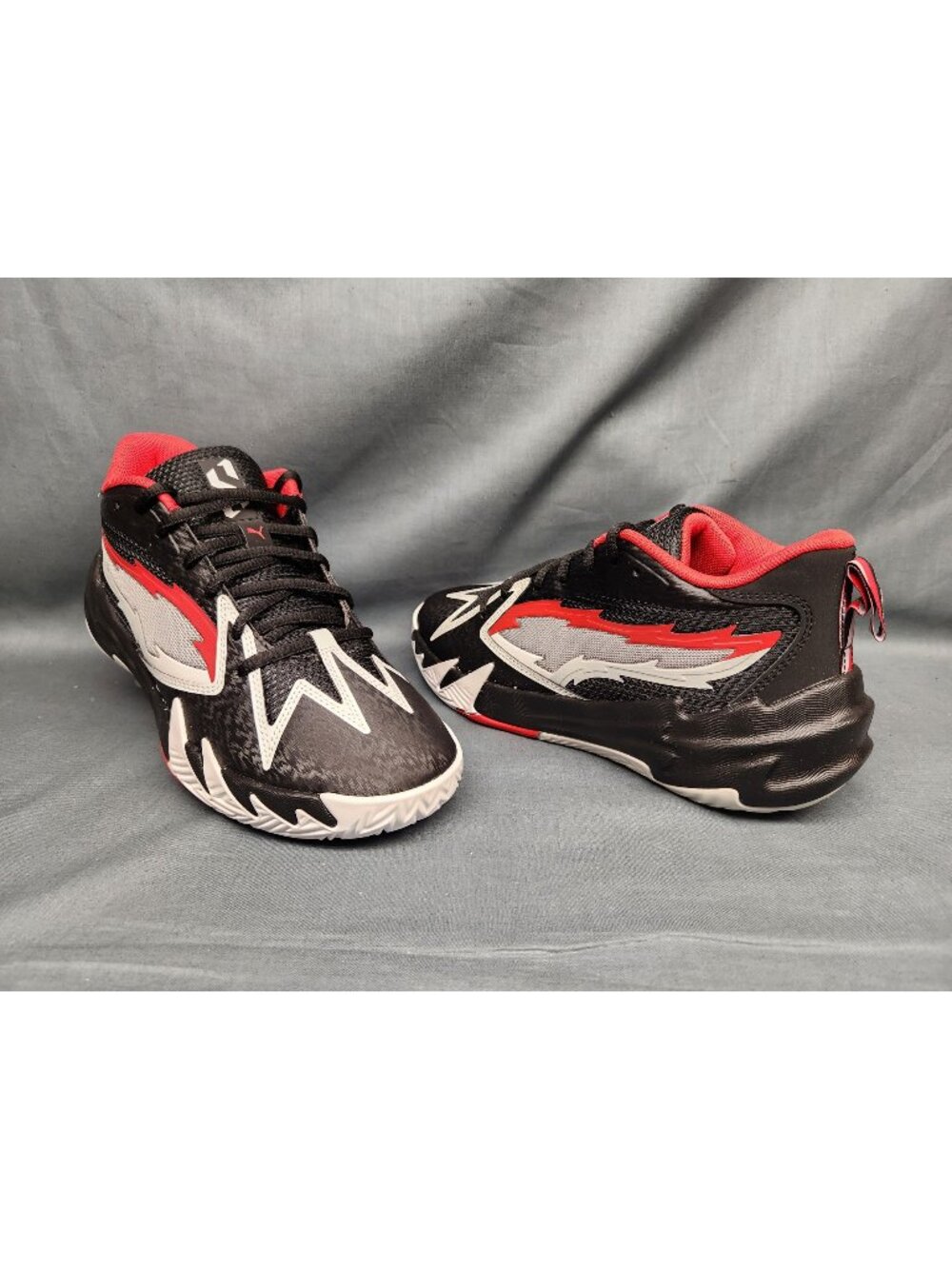 Puma Scoot Zeros PDX Away JR Sneakers Black Red White Boys Size 6 NEW NO BOX!